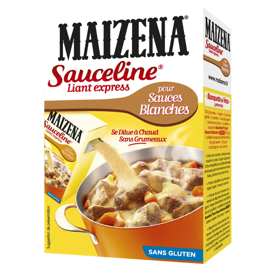 Maizena Sauceline Farine pour Lier Sauces Blanches Sans Gluten 250g