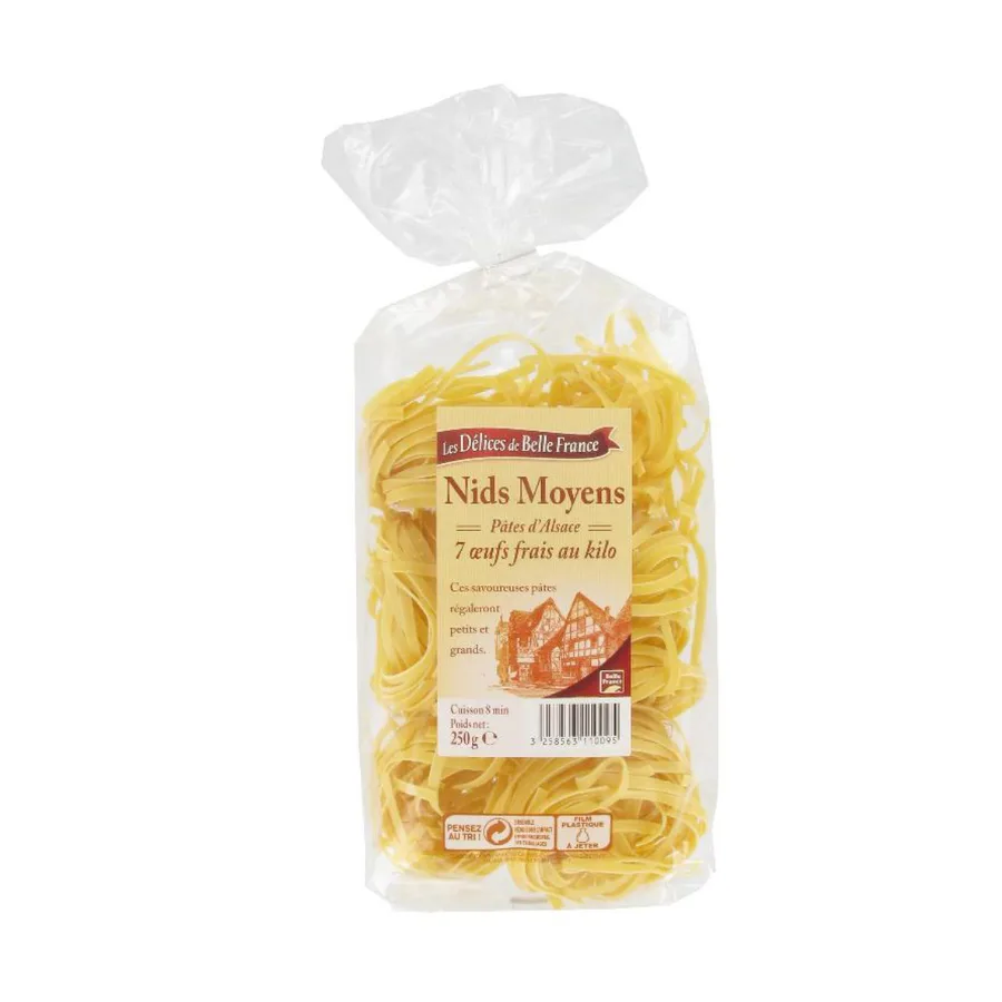 PATE ALSACE NIDS MOYENS AUX OEUFS DBF SACHET 250 G