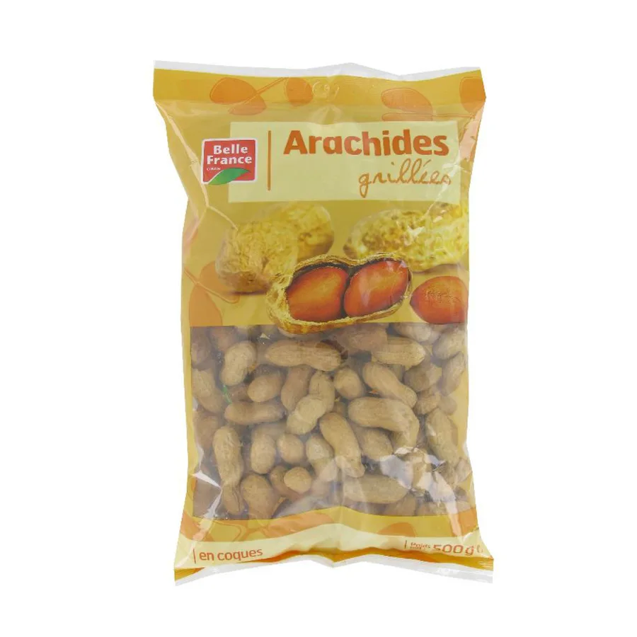 ARACHIDE GRILLEE EN COQUE BF SACHET 500 G