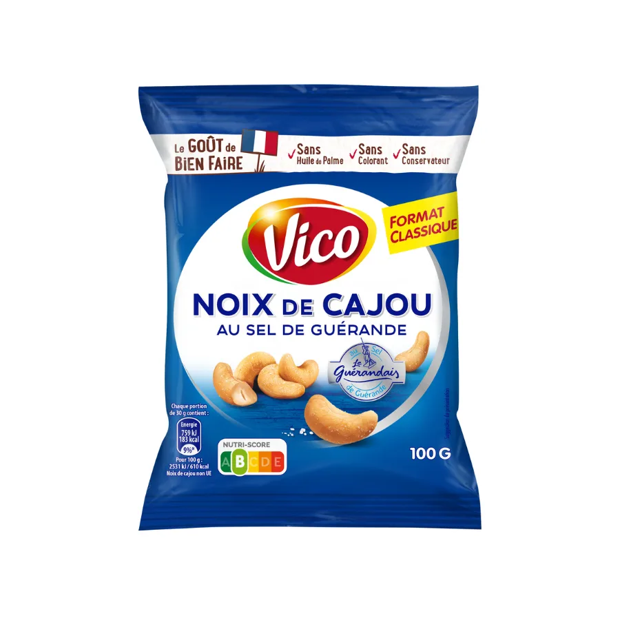 VICO NOIX DE CAJOU AU SEL DE GUÉRANDE 100G