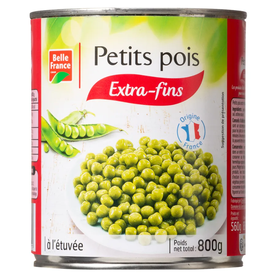 PETIT POIS ETUVE EF BF BOITE 4/4 OF 800 G