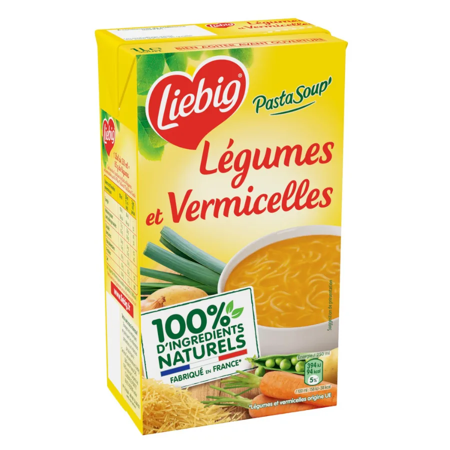 Liebig PastaSoup' Légumes et vermicelles 1 L