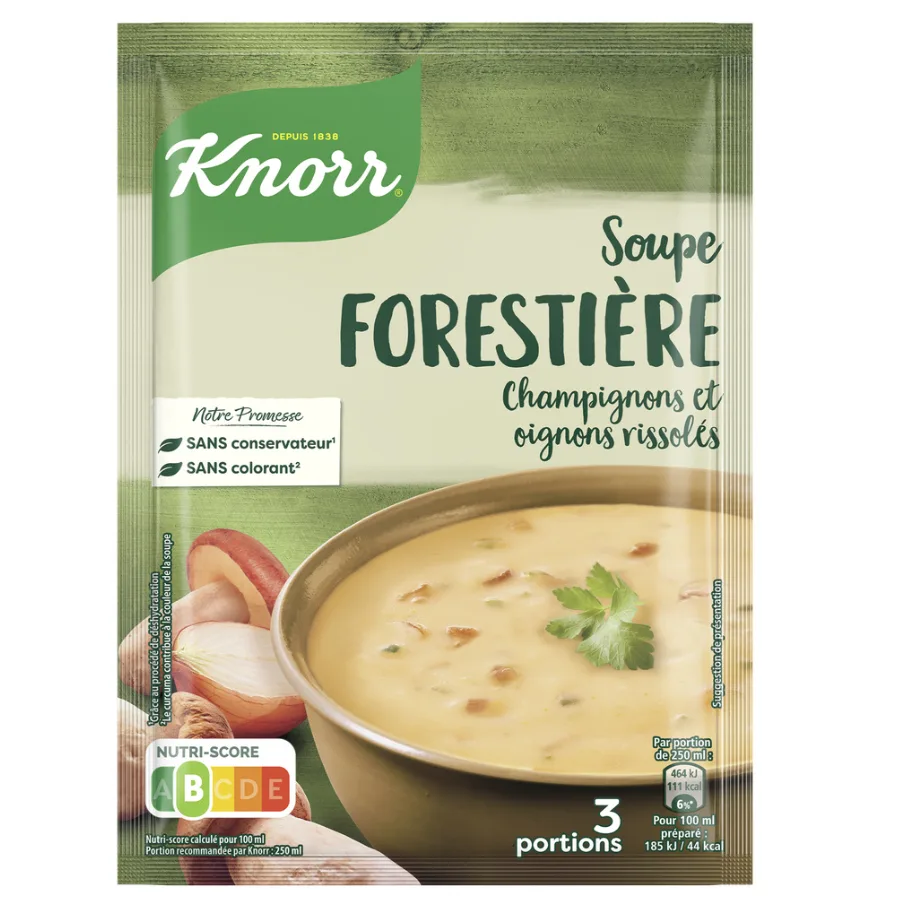 Knorr Soupe Déshydratée Forestière Champignons & Oignons 3 Portions