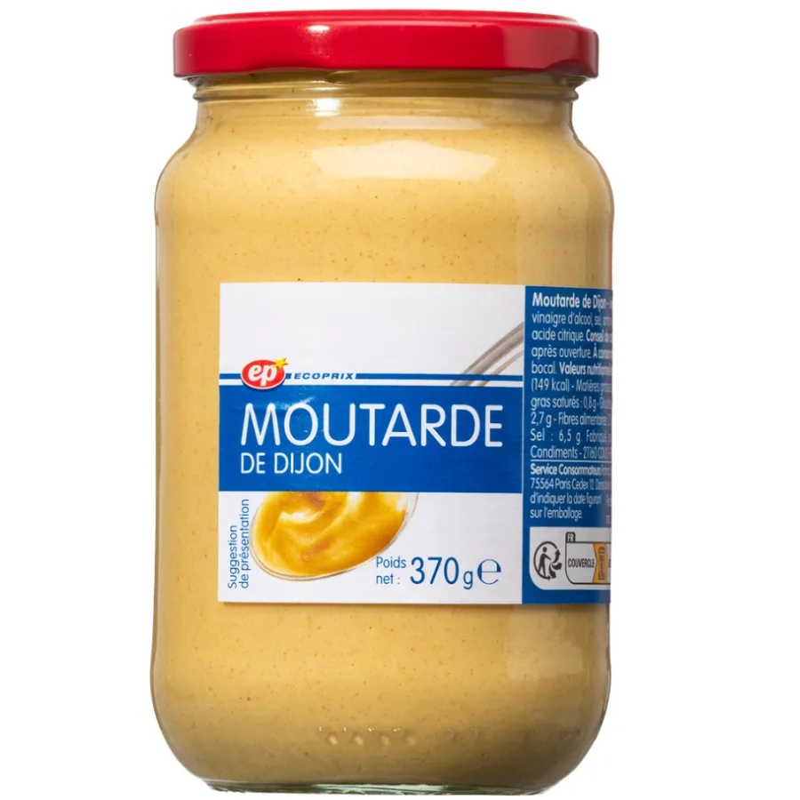 MOUTARDE DE DIJON EP BOCAL 370 G