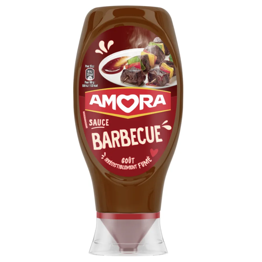 Amora Sauce Barbecue Flacon Souple 490g