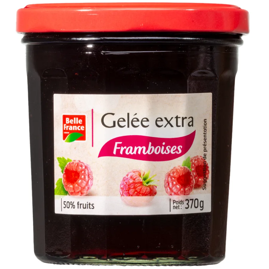GELEE EXTRA FRAMBOISE BF POT 370 G