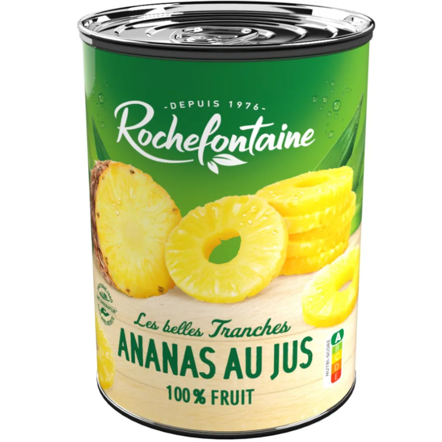 ROCHEFONTAINE ANANAS EN TRANCHES AU JUS 567G