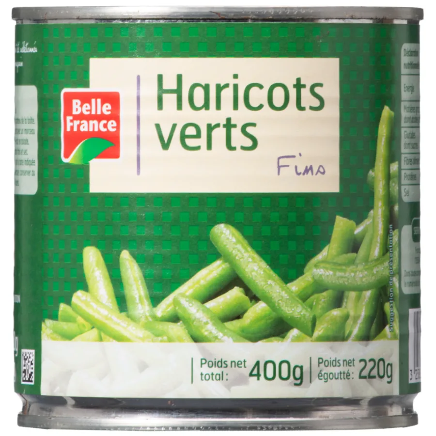 HARICOT VERT FIN BF BOITE 1/2 OF 400 G