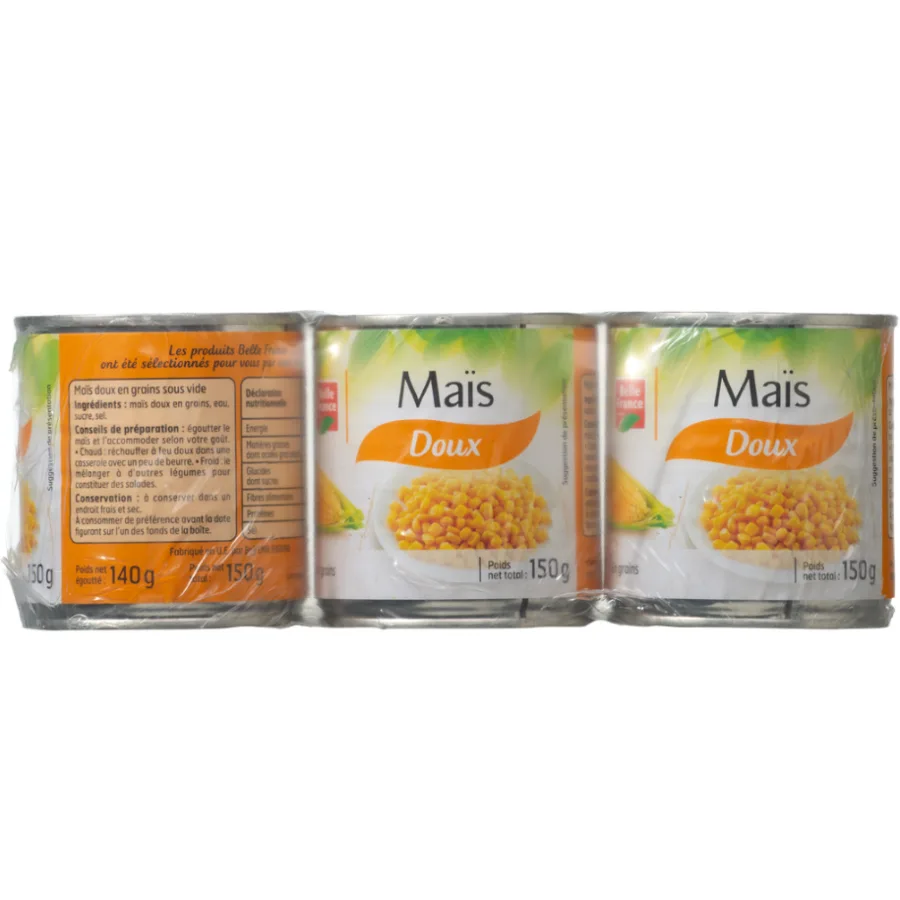 MAIS DOUX EN GRAINS BF BOITE 3 X 1/4 OF 450 G