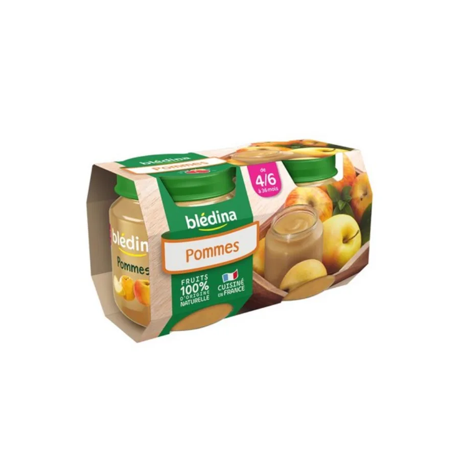 BLEDINA POTS FRUITS Mon 1er Petit Pot Pommes 2x130g Dès 4/6 mois