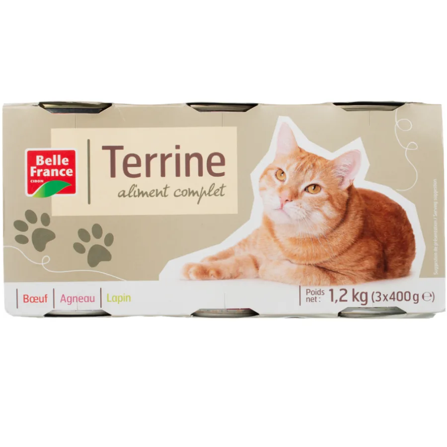 TERRINE CHAT MULTIV BF BOITE 3 X 1/2 1.2 KG