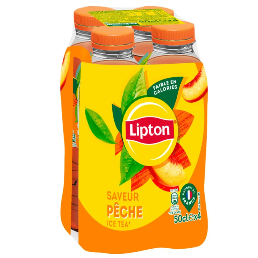 Lipton Ice Tea saveur pêche 4 x 50 cl