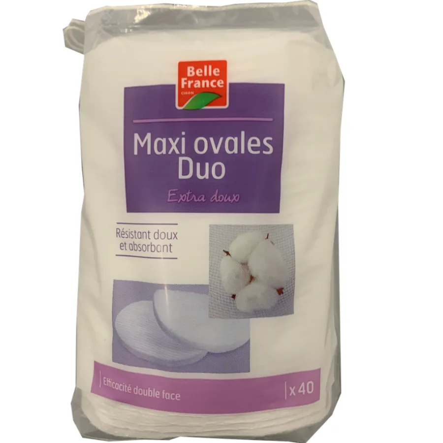 Coton maxi ovale DUO extra doux x40 BF sachet