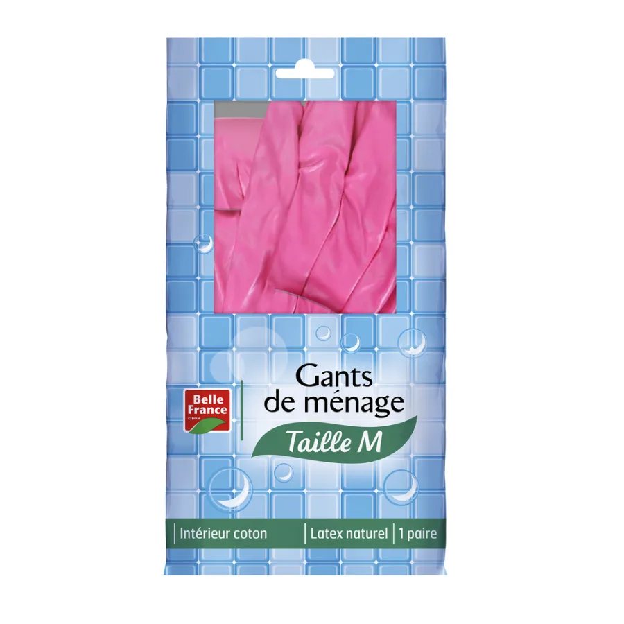 BELLE FRANCE Gants de ménage - Taille M