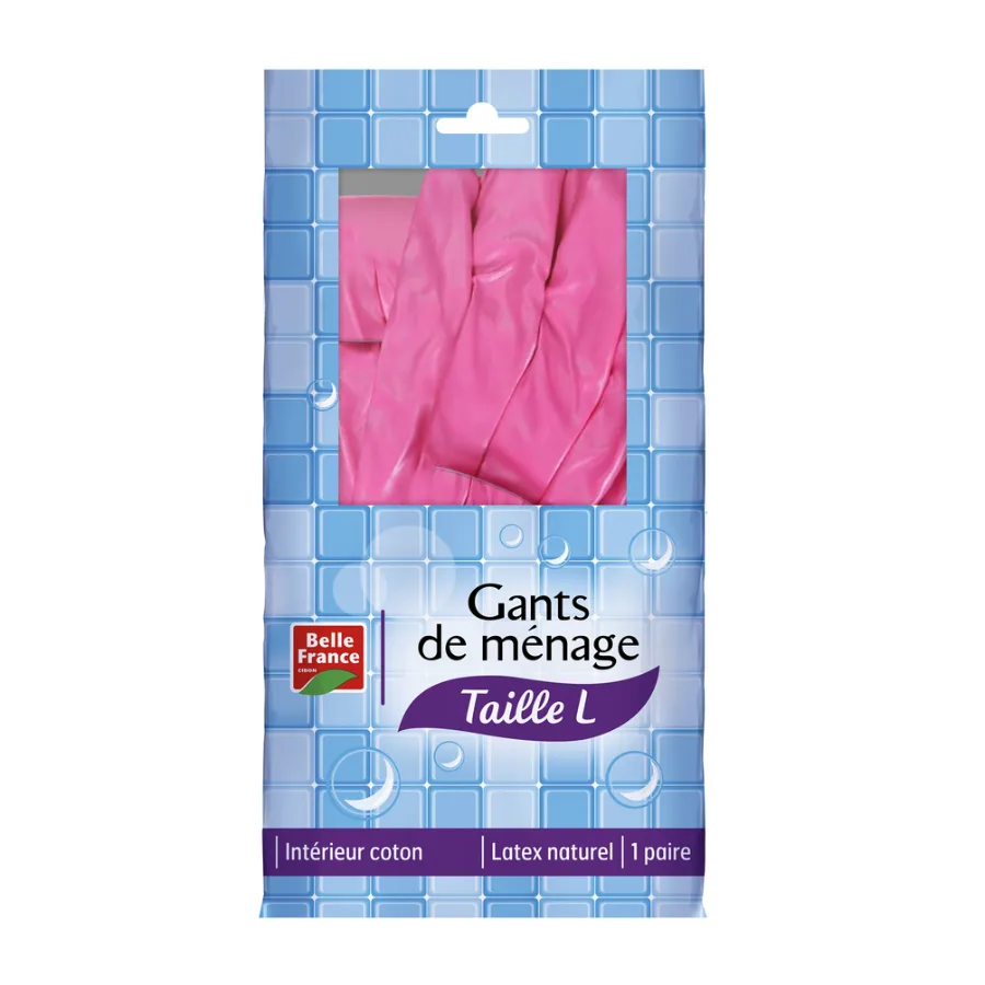 BELLE FRANCE Gants de ménage - Taille L