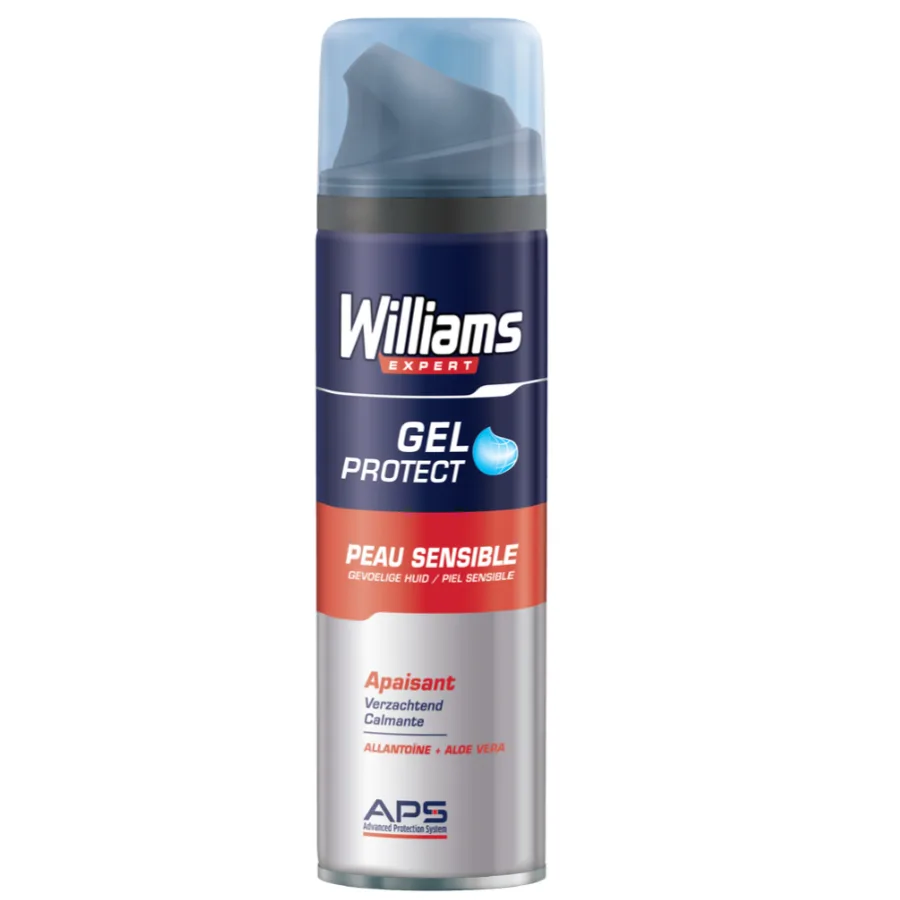 Williams Gel à Raser Homme Peau Sensible 200ml