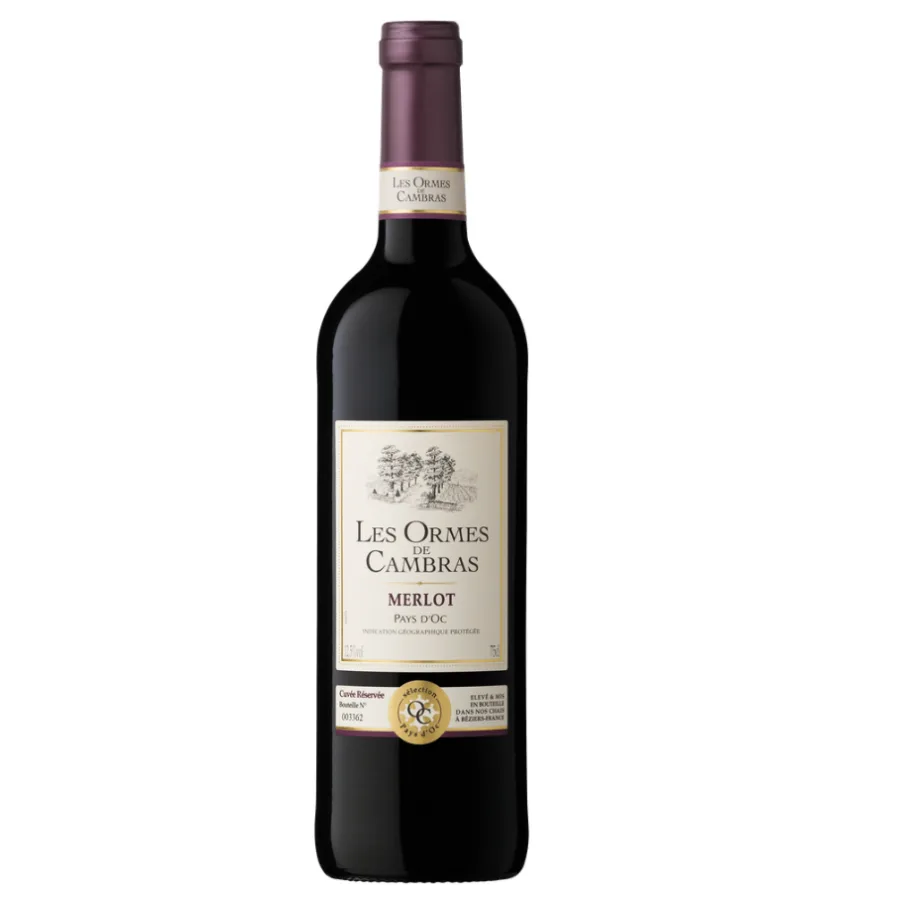 IGP PAYS D'OC LES ORMES DE CAMBRAS MERLOT ROUGE 75CL