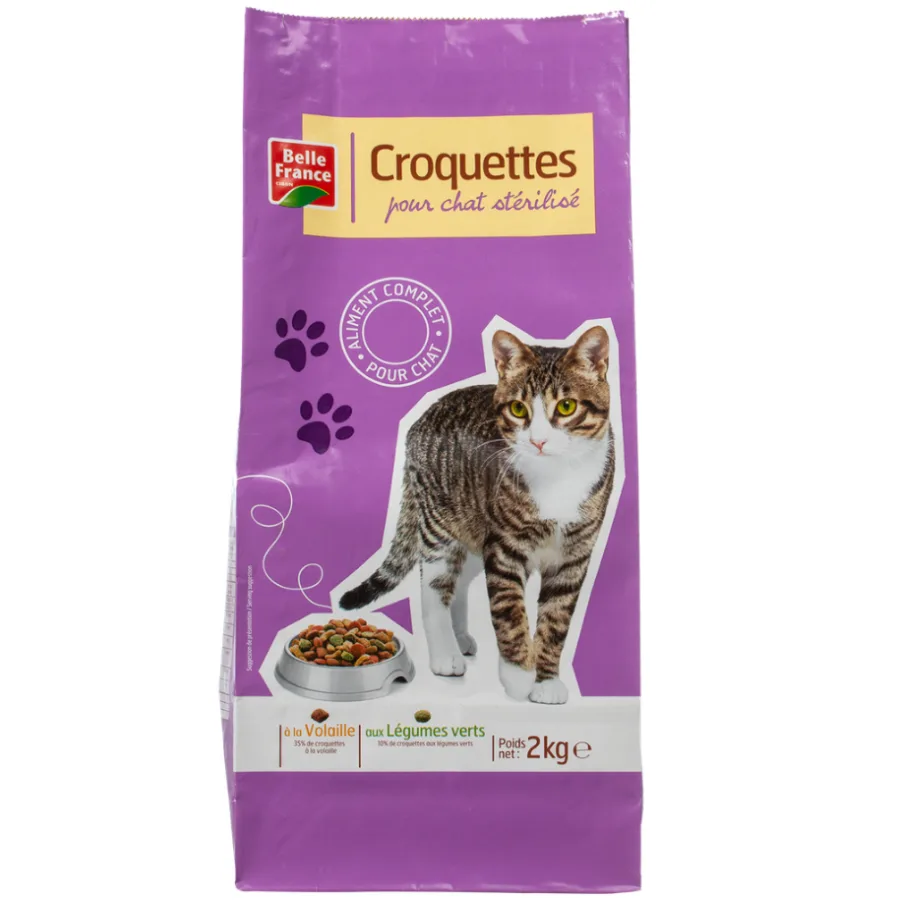 CROQUETTE CHAT STERILISE VOLAILL/LEGUME BF SAC 2KG