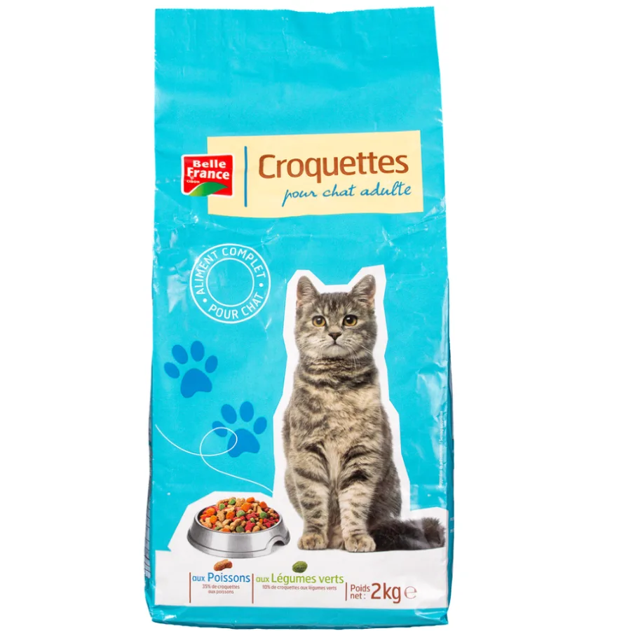 CROQUETTE CHAT SAUM/THON/CEREALES/LEG BF SAC 2 KG