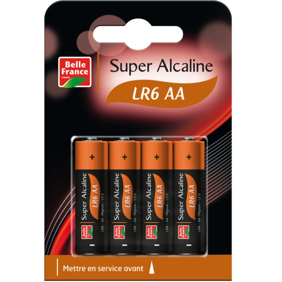 BELLE France SUPER ALCALINE LR6x4