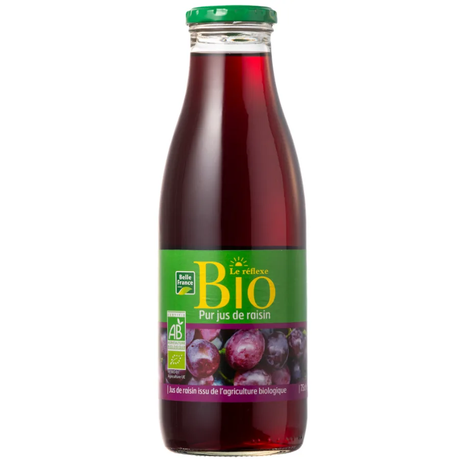 PUR JUS RAISIN BIO BF BOUTEILLE VERRE 75 CL