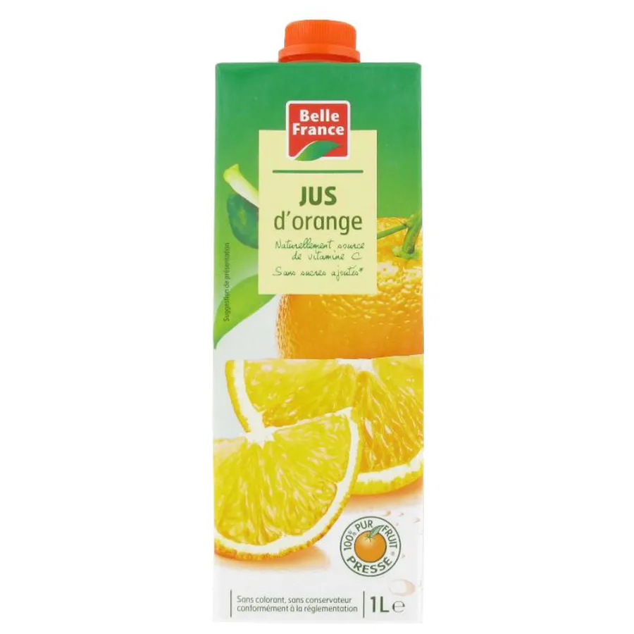 PUR JUS D ORANGE 100 % BF BRIQUE 1 L