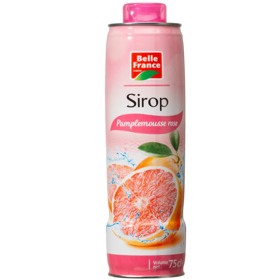 SIROP DE PAMPLEMOUSSE ROSE BF BIDON 75 CL