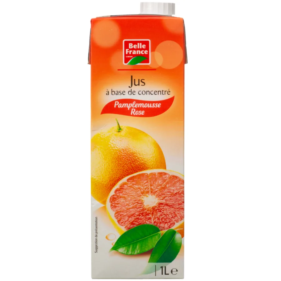 JUS DE PAMPLEMOUSSE ROSE BF BRIQUE 1L