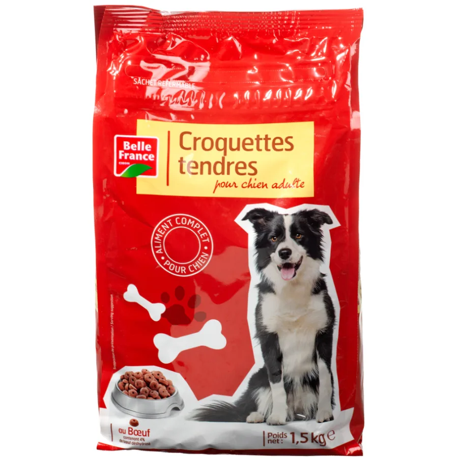 CROQUETTE TENDRE CHIEN BOEUF BF SAC 1.5 KG