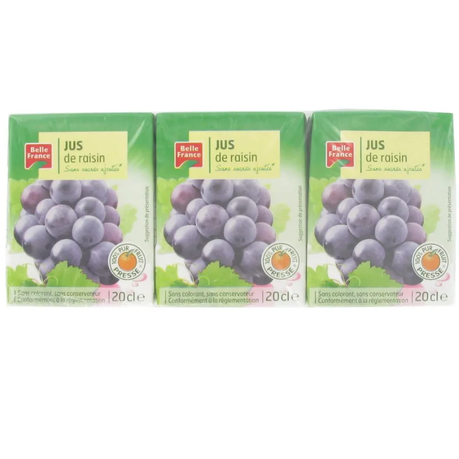 PUR JUS DE RAISIN BF BRIQUETTE 6 X 20 CL