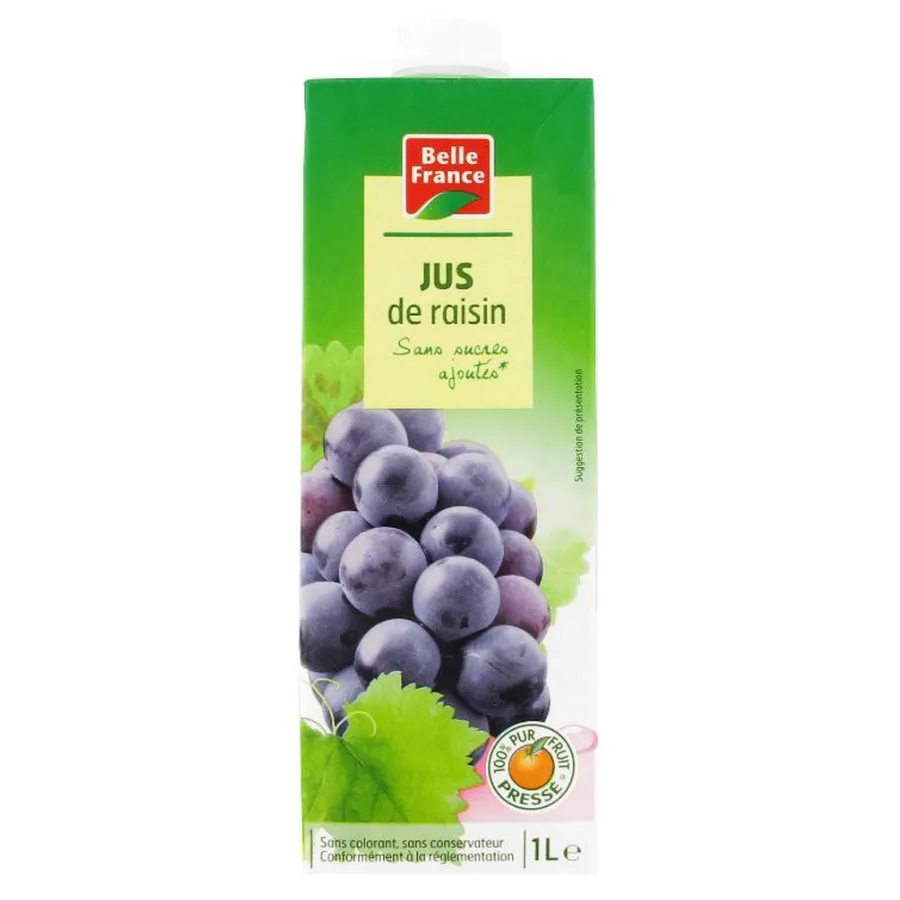 PUR JUS DE RAISIN BF BRIQUE 1 L