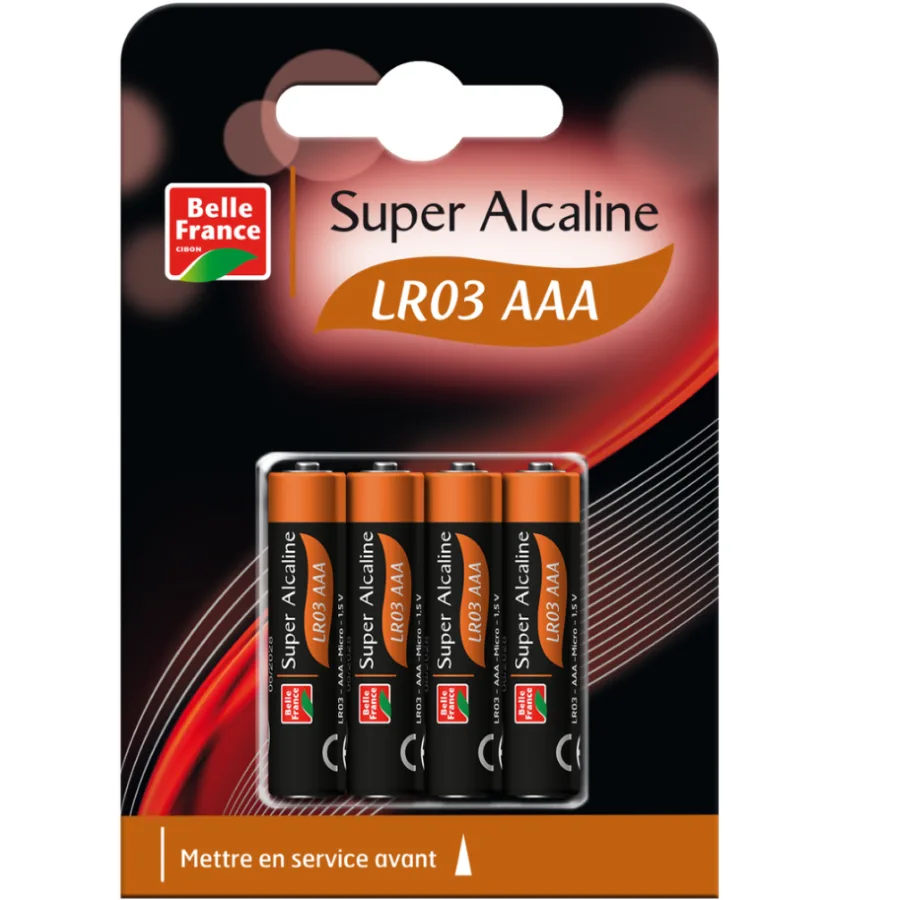 BELLE France SUPER ALCALINE LR03x4