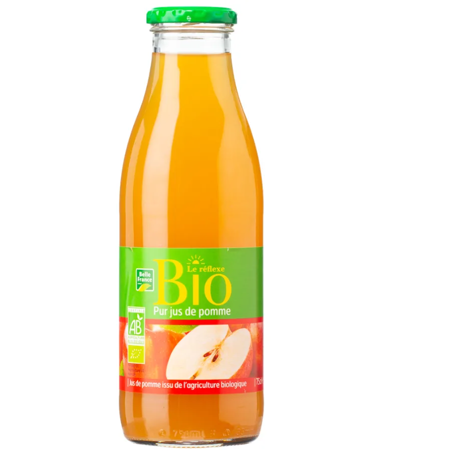 PUR JUS POMME BIO BF BOUTEILLE VERRE 75 CL