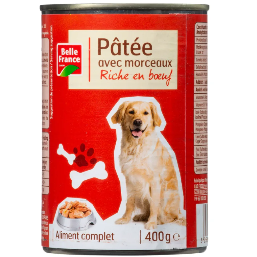 PATEE MORC CHIEN RICHE BOEUF BF BOITE 1/2 400 G