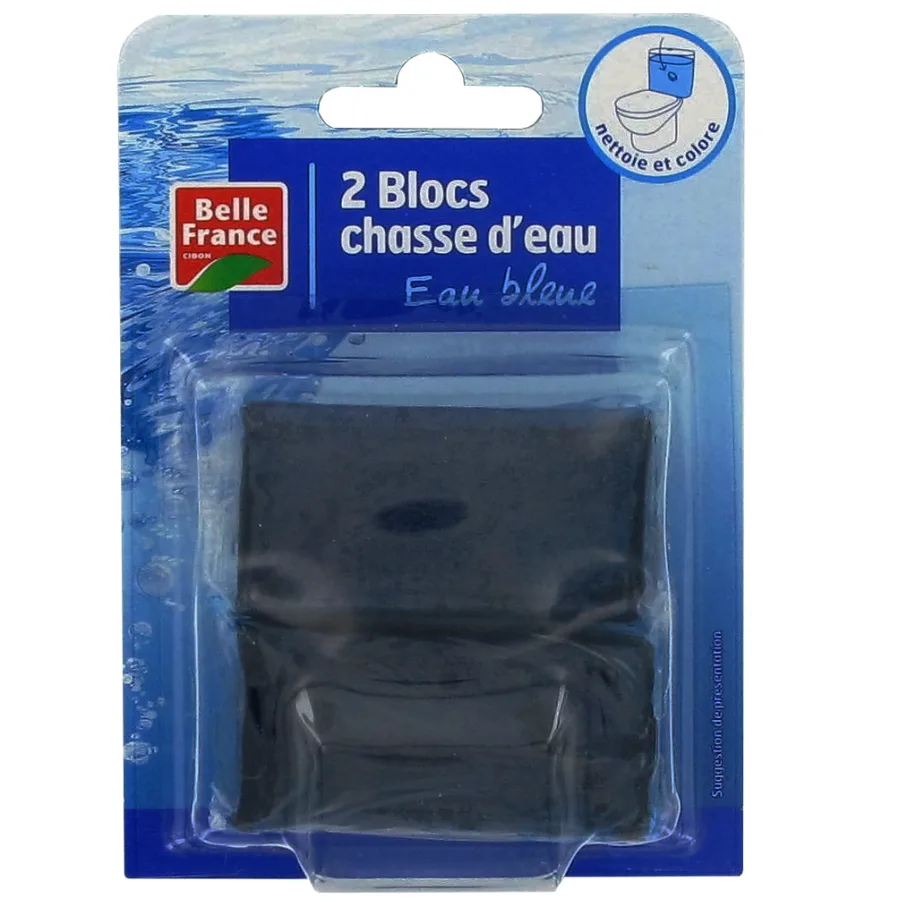 BELLE FRANCE BLOC CUVETTE EAU BLEUE 2X50G