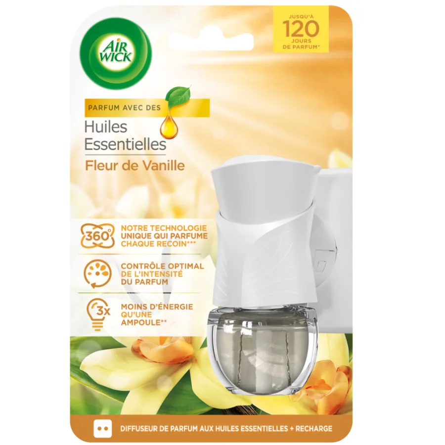 Air Wick Kit électrique désodorisant Vanille (diffuseur + recharge) 19ml